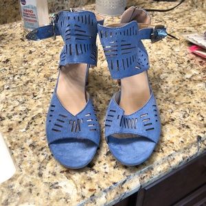 Blue sandals
